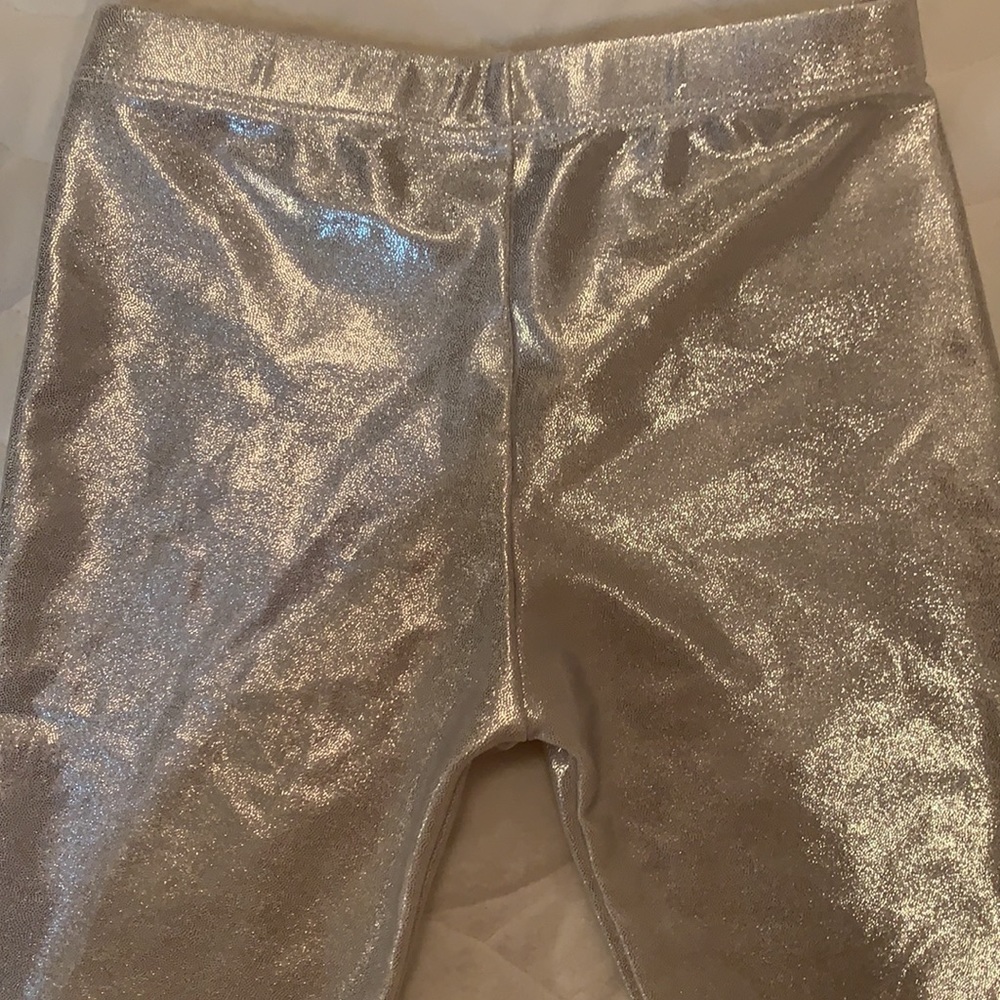 Dori creations metallic silver bike shorts girls size 7 - Picture 4 of 4
